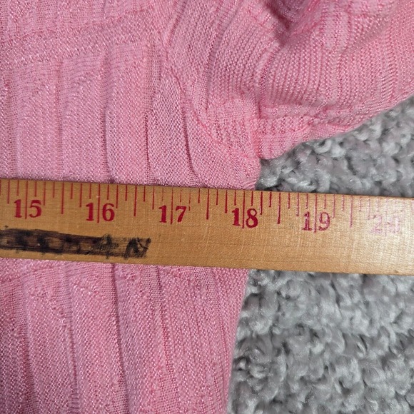 Missoni Women Pink Knit Cardigan Size 42 Handkerchief Hem Open Front Luxury - Picture 12 of 16